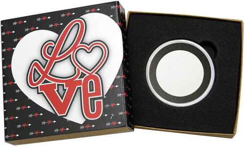 SilverTowne Natural Kraft Paper Gift Box with Love Arrows Box Sleeve